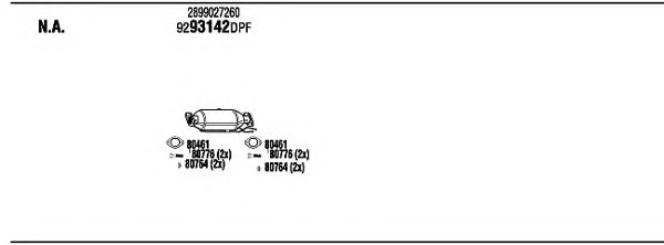 FONOS HYK28577A Exhaust System